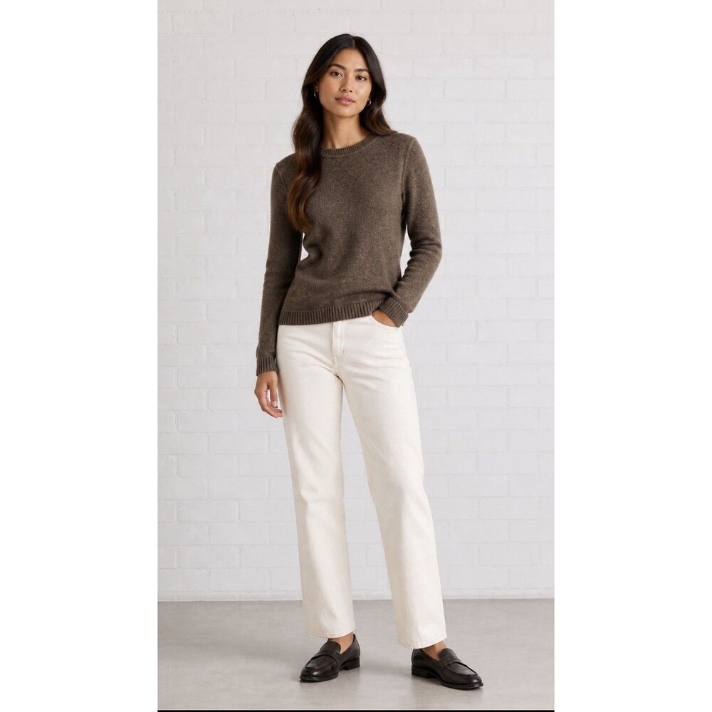 Women's Smartwool Brown Merino Wool Crewneck Sweater S